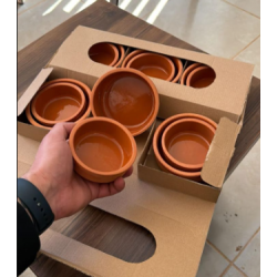 Sütlaç Kasesi Seti TOPRAK GUVEC 12 Lİ TAKIM