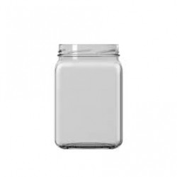 1600 Cc. Kare Cam Kavanoz - Kapaksız