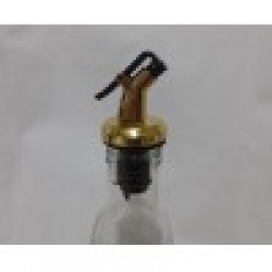 PARLAK GOLD RENGİ METAL YAĞ ŞİŞESİ DÖKME UCU