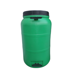 50 LT Alt Üst Kulplu Contalı Kapaklı Bidon-Varil