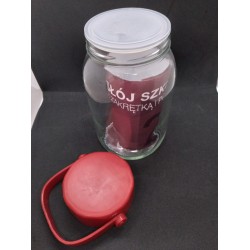 2650 cc CİFT KAPAKLI-KULPLU CAM KAVANOZ