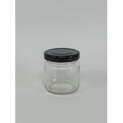 105 Cc. Cam Kavanoz - Yeni Tip - Siyah Kapaklı 105 Cc. Cam Kavanoz - Yeni Tip - Siyah Kapaklı