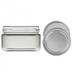 230 Cc. Cam Kavanoz - Gümüş Kapaklı - 90 Lı Paket