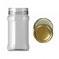 326 Cc. Cam Kavanoz - Altın Kapaklı