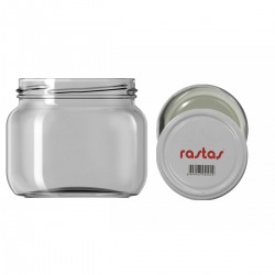 400 Cc. Cam Kavanoz - Rastaş Kapaklı 400 Cc. Cam Kavanoz - Rastaş Kapaklı