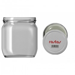 425 Cc. Cam Kavanoz - Rastaş Kapaklı - 150 Li Paket