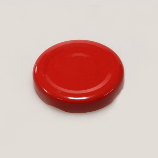 Kavanoz Kapakları, Kırmızı Renk, 43 Mm. Kapak 40 Cc. Cam Kavanoz Kapağı - Kırmızı Renkli - 96 Lı Paket resimleri