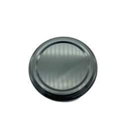 105 Cc. Cam Kavanoz Kapağı - Yeni Tip - Siyah Renkli - 72 Li Paket