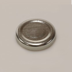 40 Cc. Kavanoz Kapağı - Gümüş Renkli - 96 Lı Paket